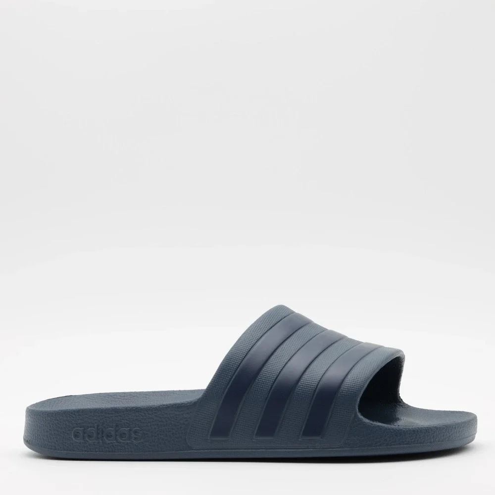Adidas Unisex Adilette Aqua‎ Slides Casual Slip-On Sandals Navy Blue Size M8 W9